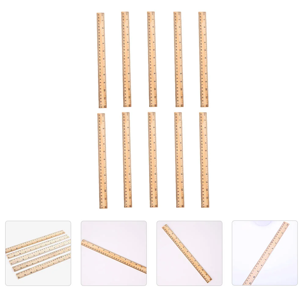 

Ruler Drawing Straight Architect Household Portable Engineer Scale Materials Classroom Rewards Rulers Construction Wooden