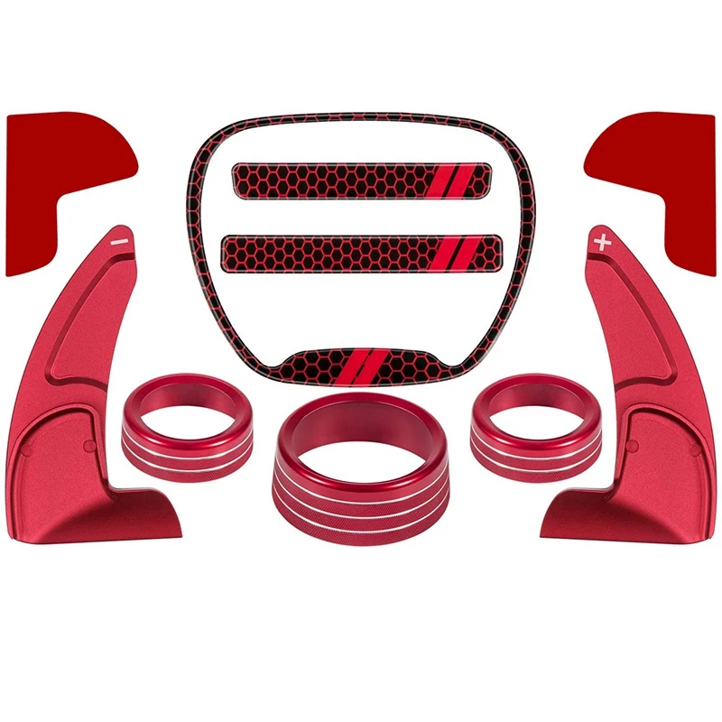 

Для Dodge Challenger, Charger Durango 2015-2020 весло переключения рулевого колеса + комплект эмблем + кнопка переключения кондиционера CD