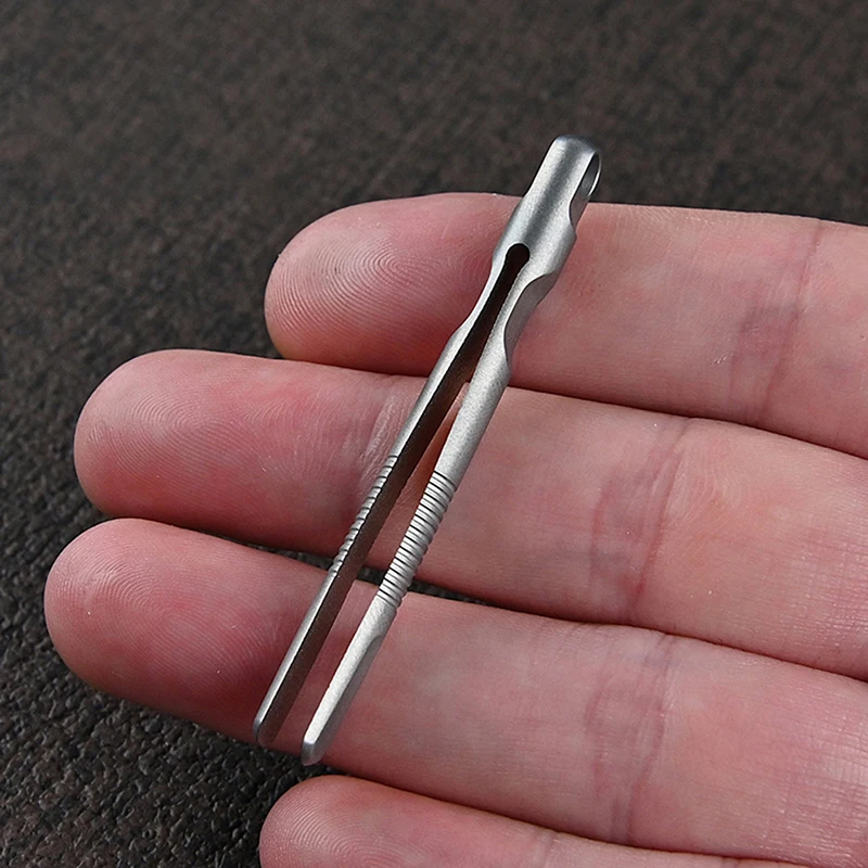

Mini Titanium Tweezers Small TC4 Titanium Alloy Clip Portable Tweezers Nipper