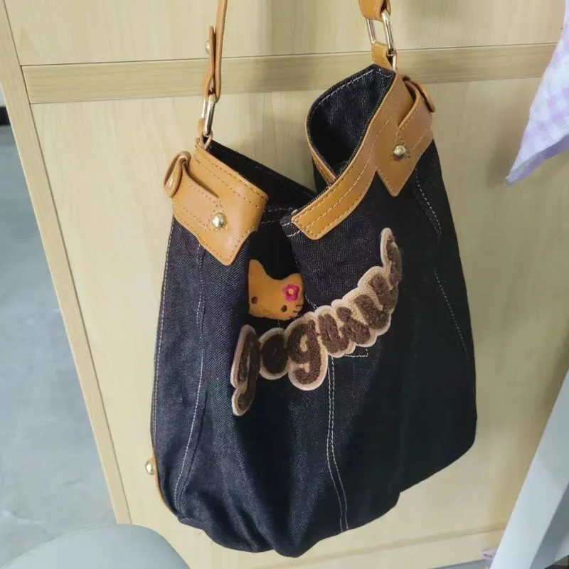 Sanrio Hello Kitty ковбойская пригородная сумка большой вместимости винтажная уличная