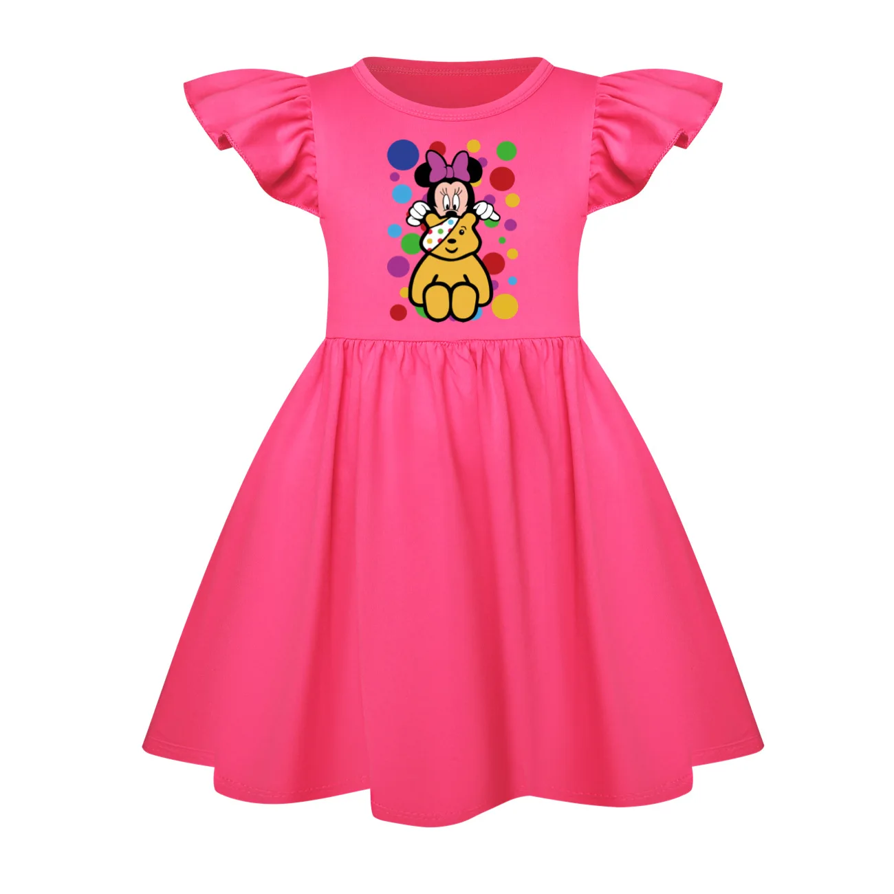 Новый детский костюм Do The Floss для маленьких девочек милый мультяшный медведь Pudsey