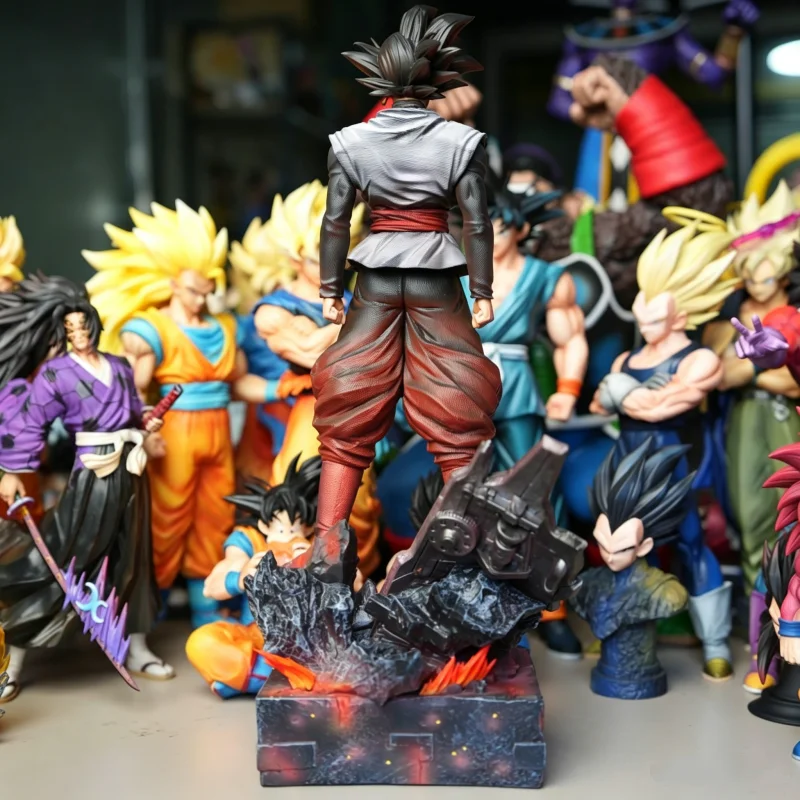 Коллекционная подвижная фигурка Jt Figure 37 см: Драгонболл Z, Супер Сайян Гоку Блэк, Замасу, Сон Гоку. Декор для стола, подарок. (art.: 3920dbcf815f7) - 3920dbcf815f7