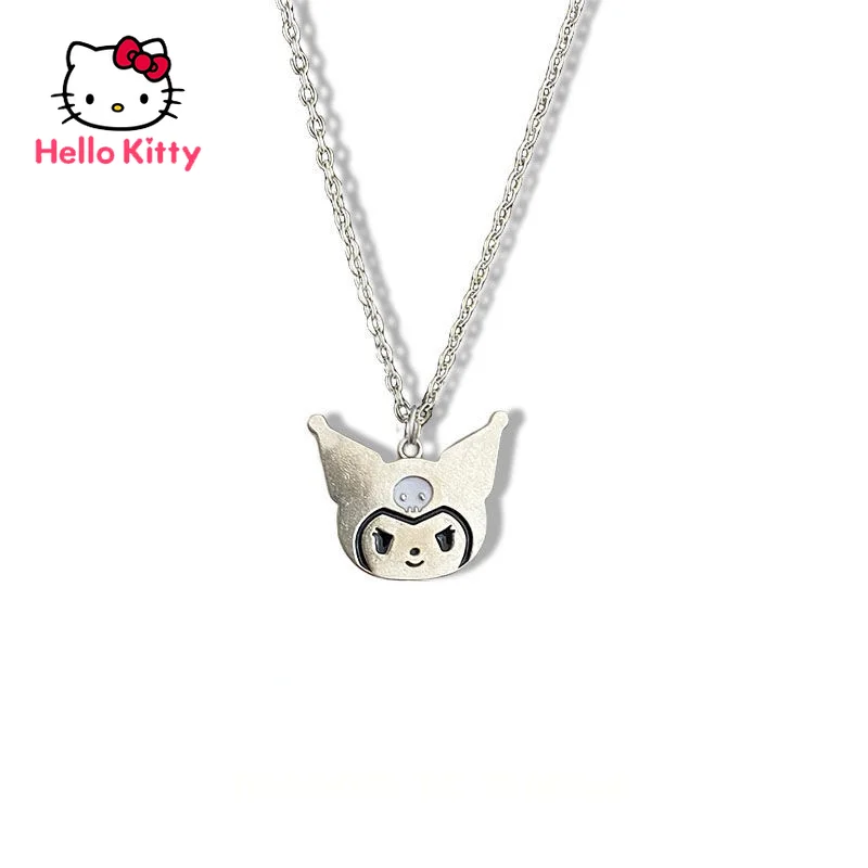 

Ювелирные аксессуары Hello Kitty Kuromi, кулон, ожерелье, мультяшная милая девушка, пара подружек, подарок, аксессуары, украшение