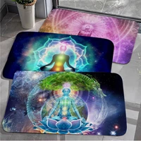 meditation seven chakra entrance door mat anti slip absorb water long strip cushion bedroon mat welcome rug