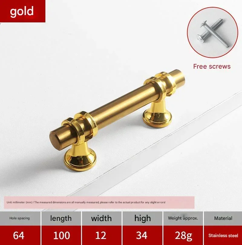 

20 шт., черные/золотые ручки для шкафа, 64/96/128/160/192 мм, кухонные ручки для ящиков, фурнитура из нержавеющей стали для шкафов, шкафов