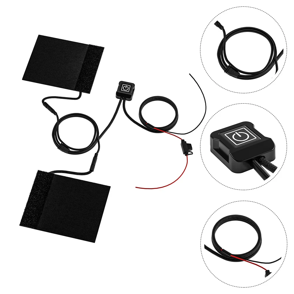 

Heating Grips Winter Handlebar Pad Heated Cover Water Proof Heater Composite Fiber Wire Warm Pads