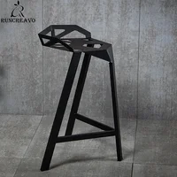 American Loft Industrial Iron Art Bar Chair Stand Cashier Personality Chair Bar Ktv Creative Chair