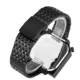 Square Personality Leisure Large Dial Men's Watch Double Time Zone Steel Band Quartz Watches Valentine's Day Gift for Boyfriend Other Image