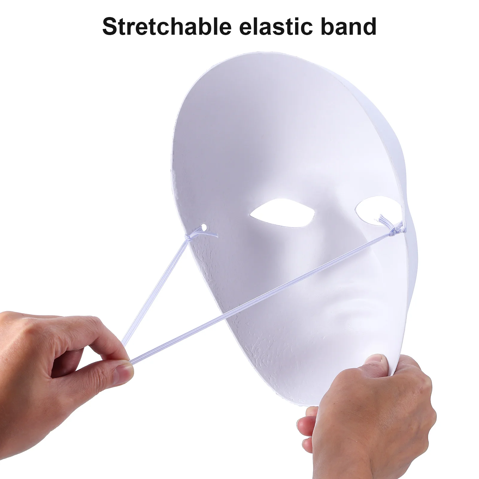 4 шт. Хэллоуин маска белый мужской лицо целлюлоза пустые маски для рисования DIY