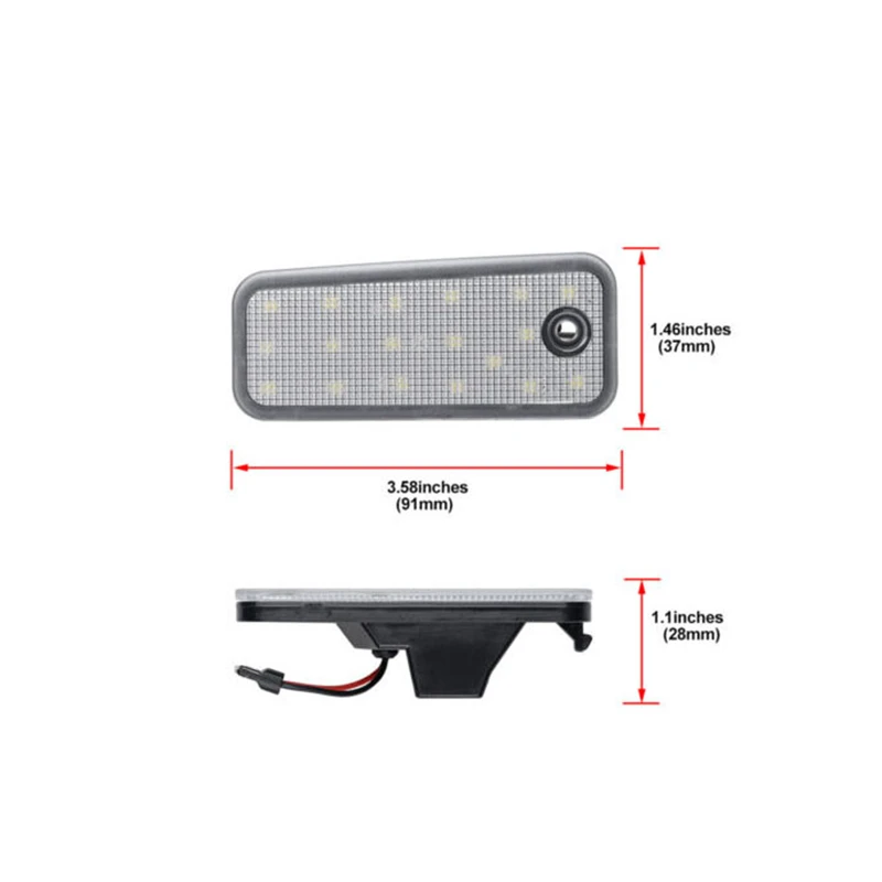 T10 светодиодный номерной знак белый свет без ошибок для Hyundai Santa DM Grand Fe NC 2013-2018