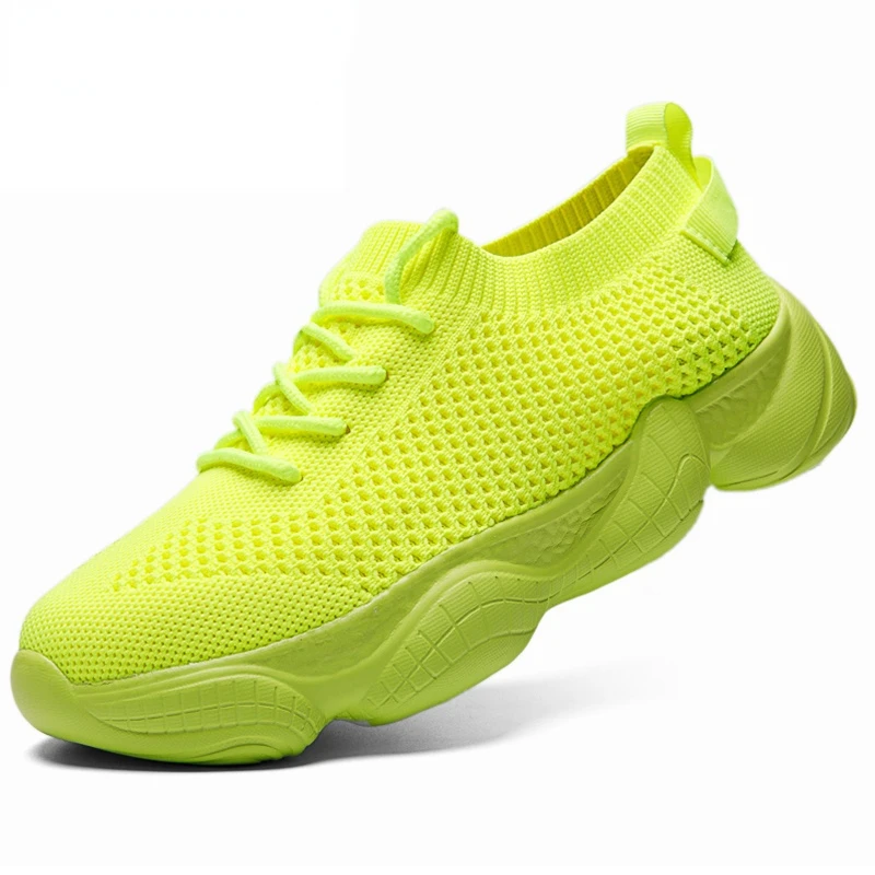 

2022 Fashion Men Women Sneakers Shoes Lace Up Platform Sports Shoes Summer Colorful Flat Mesh Vulcanize Shoes 35-44