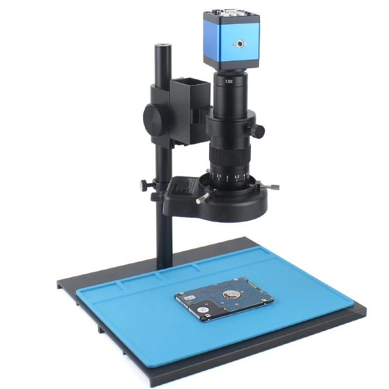 HDMI USB Digital Video Monocular 13MP 38MP 2K Microscope Camera Continus Zoom 300X C-Mount Soldering Mobile Phone Repair Tools