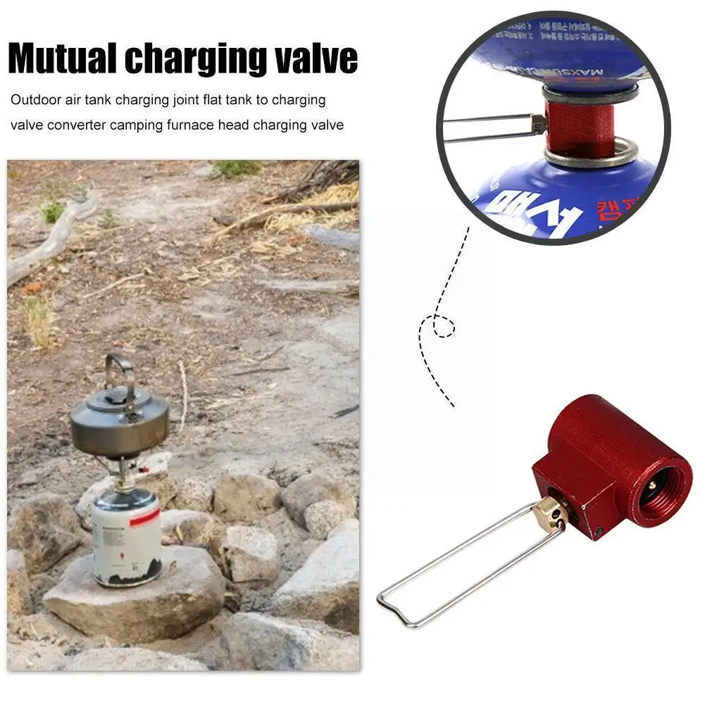 

Stove Adapter With Switch Camping Hiking Stove Adaptor Tank Adapter Valve Inflation Filling Joint Tank Gas Mutual Gas Tank E4J5