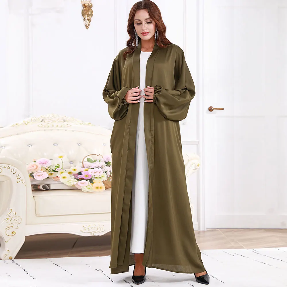 Open Abayas for Women Dubai Arabic Long Muslim Hijab Dress Solid Eid Abaya Kimono Cardigan Kaftan Robe Islamic Clothing