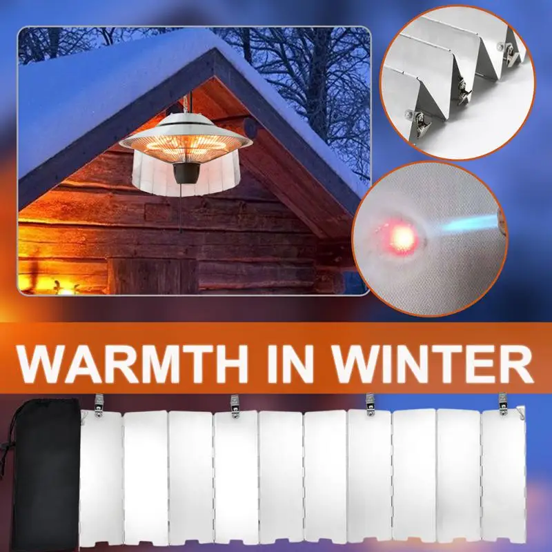 

Heater for Garden Reflective Outdoor Heater Reflector Patio Outdoor Heater Propane Natural Gas Folding Winter Outdoor Heater