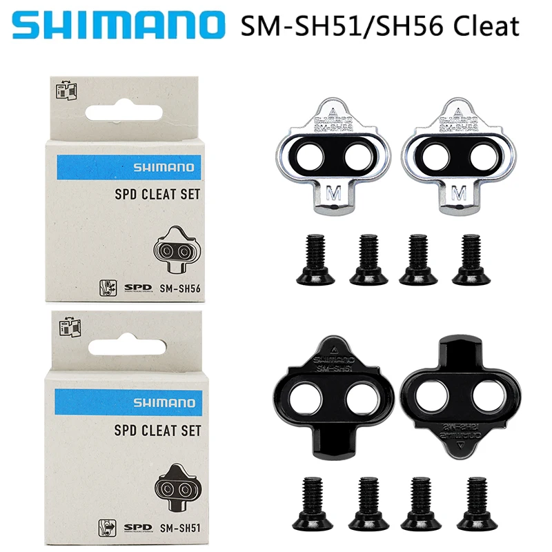 SHIMANO SPD Cleat Set SM-SH51 Single Direction Release Type SM-SH56 Multi-Directional MTB Bicycle Shoes ﻿ |