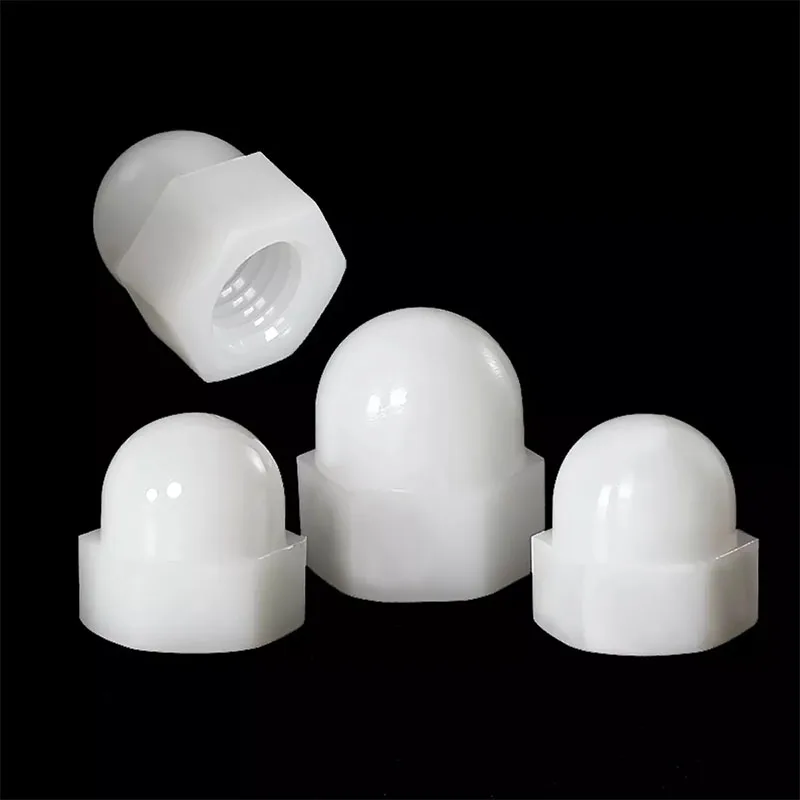 

Нейлоновые шестигранные гайки DIN1587 NINDEJIN черно-белые M3-M12