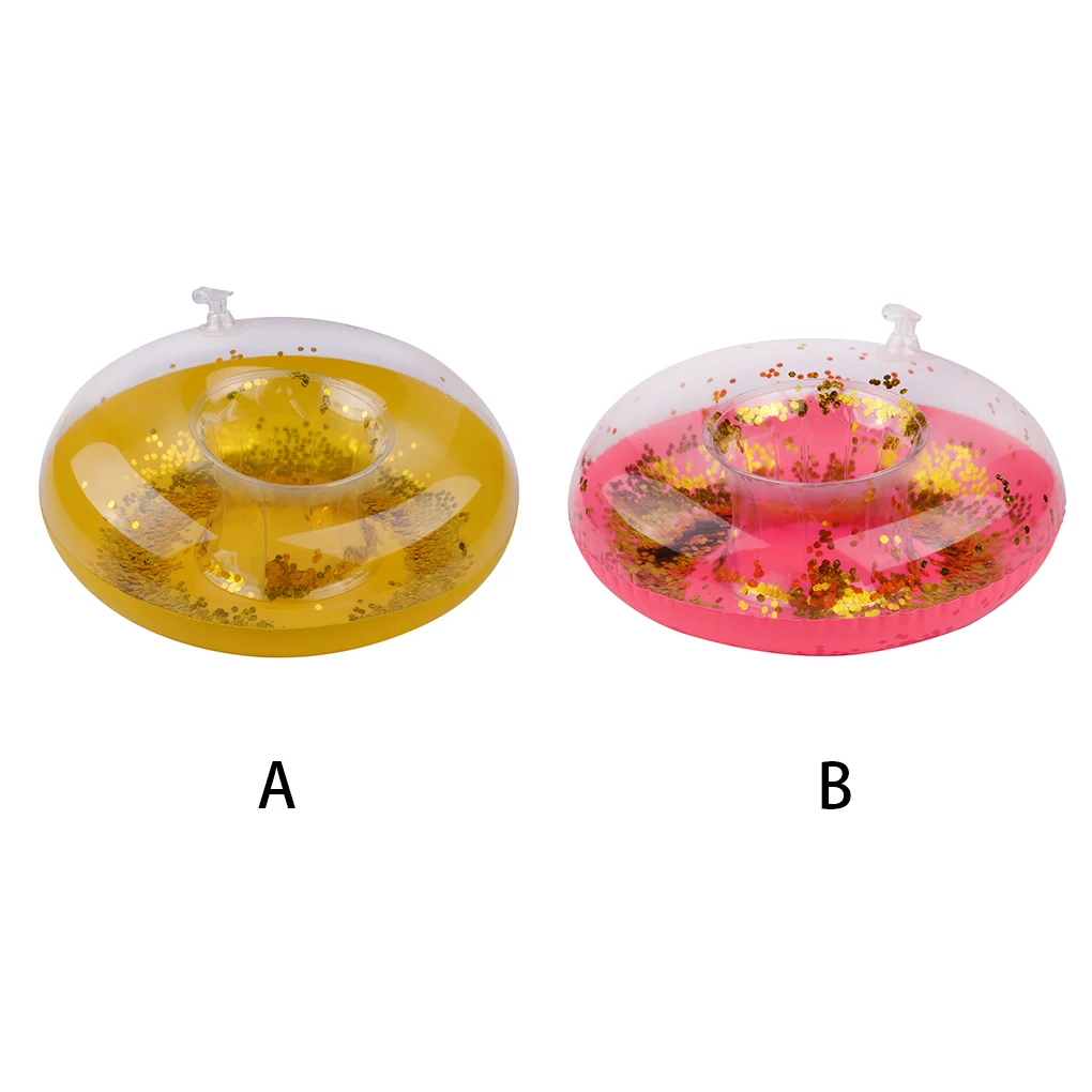 

Детский Надувной круговой держатель для чашки, Портативная Игрушка для купания, держатели для бутылок и напитков в бассейне, аксессуары