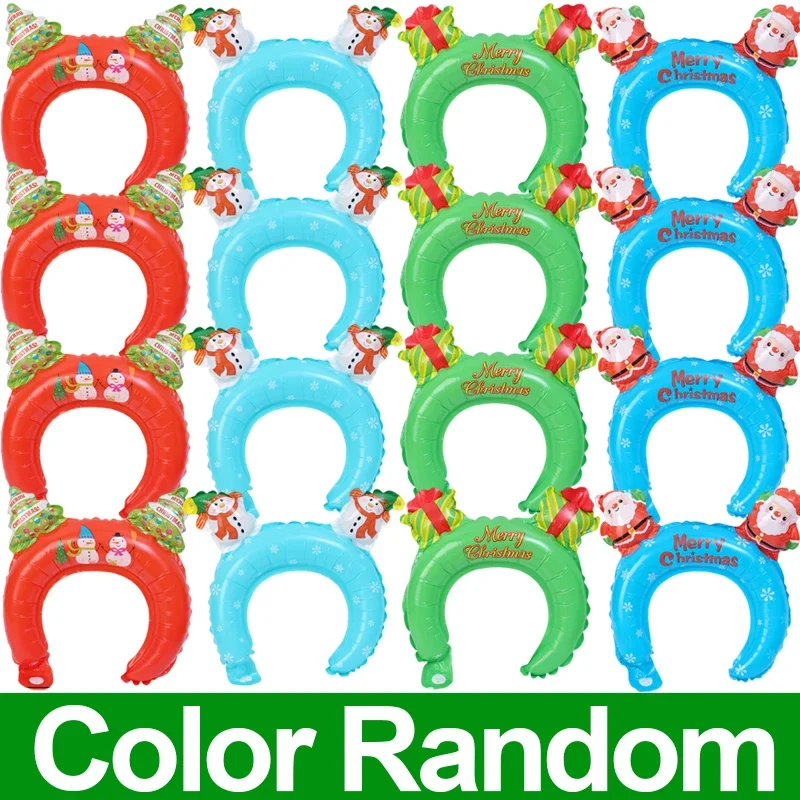 Рождественские надувные шары и повязки на голову, 10/20/30/50 шт.