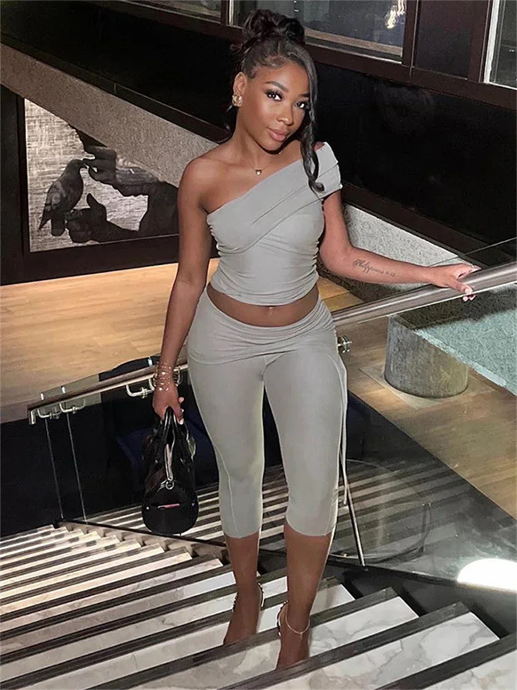 Повседневный Женский комплект из 2 предметов брюки лоскутный плиссированный