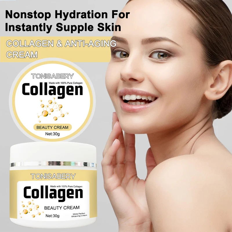 

Collagen Wrinkles Removal Face Cream Anti-Aging Firming Lifting Fade Fine Lines Improve Dry Moisturizing Nourish Skin Care 30ml