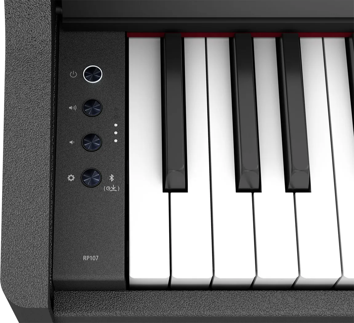 Фото Цифровое пианино Roland RP107, 88 клавиш, электрическое пианино, цифровое компактное и доступное домашнее пианино с вертикальным дизайном, Bluetooth №3