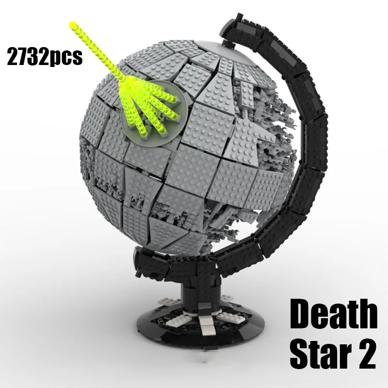 

2732pcs MOC New Originality Space Death Star 2 Globe Building Blocks High Difficulty Assembling Model Set Toys Children Gifts