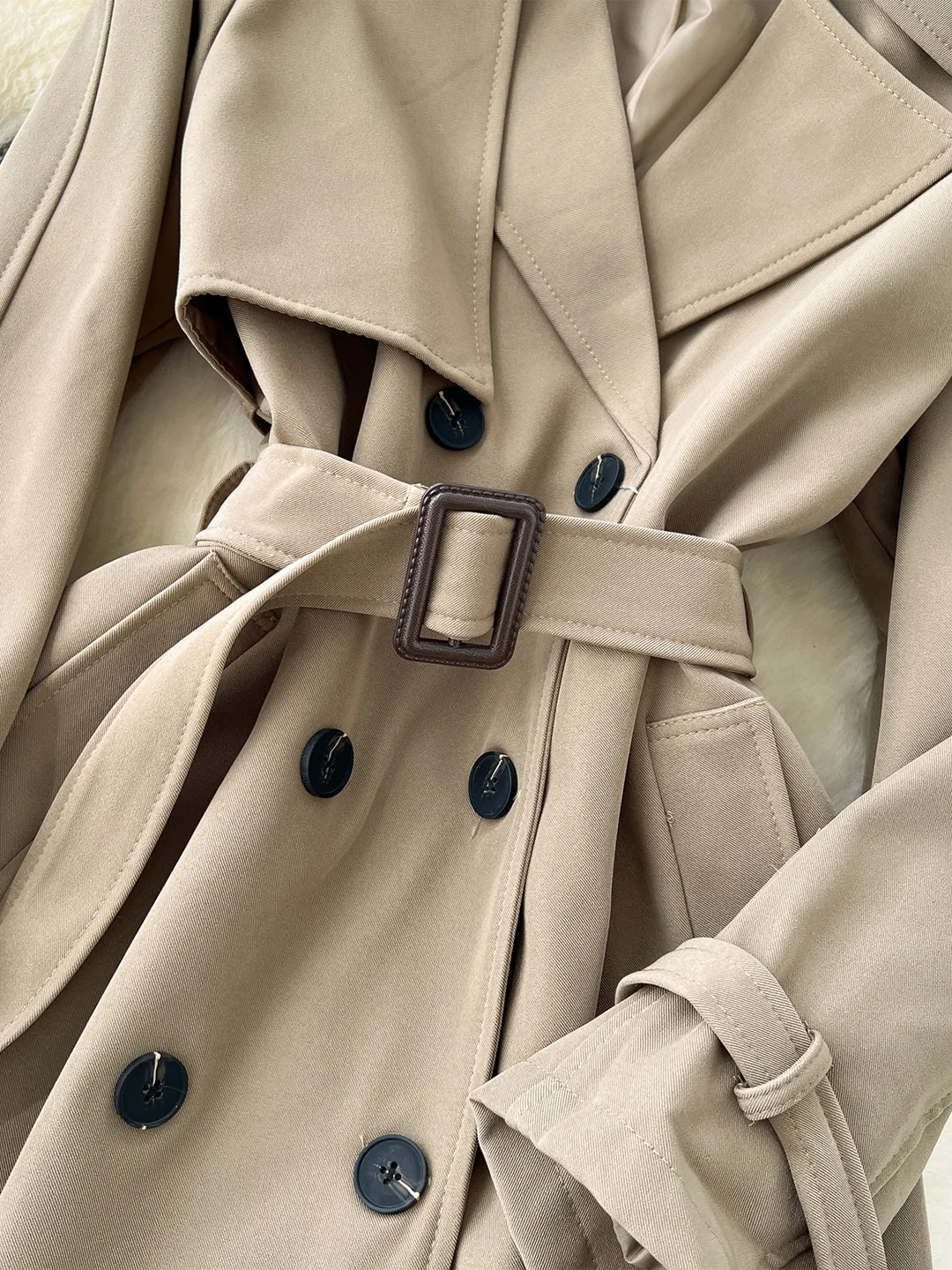 Осенне-зимняя женская одежда Chrysler коллекция 2024 года двубортное пальто с