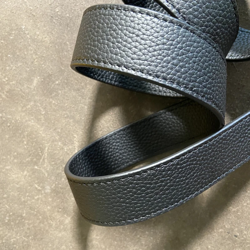 Men's Bag Shoulder Strap All Leather Black Leather Bag Strap Soft And Comfortable Versatile Bag Accessories Shoulder Strap