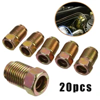 20x brake line fittings nuts male zinc 10mm1mm end union for 316 tube inverted flares high quality accessories