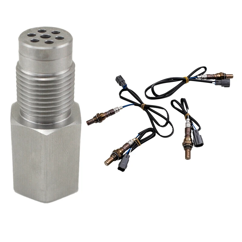 

New4pcs Oxygen Sensor For Toyota Rav4 With Oxygen O2 Sensor Spacer Adapter Bung Catalytic Converter Fix Check Engine Light