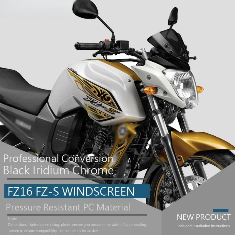 Для Yamaha FZ16 Fi V2.0 FZ 16 FZ-S FZS S 150 2014 2015 2016 2017 2018 мотоциклетное черное лобовое стекло
