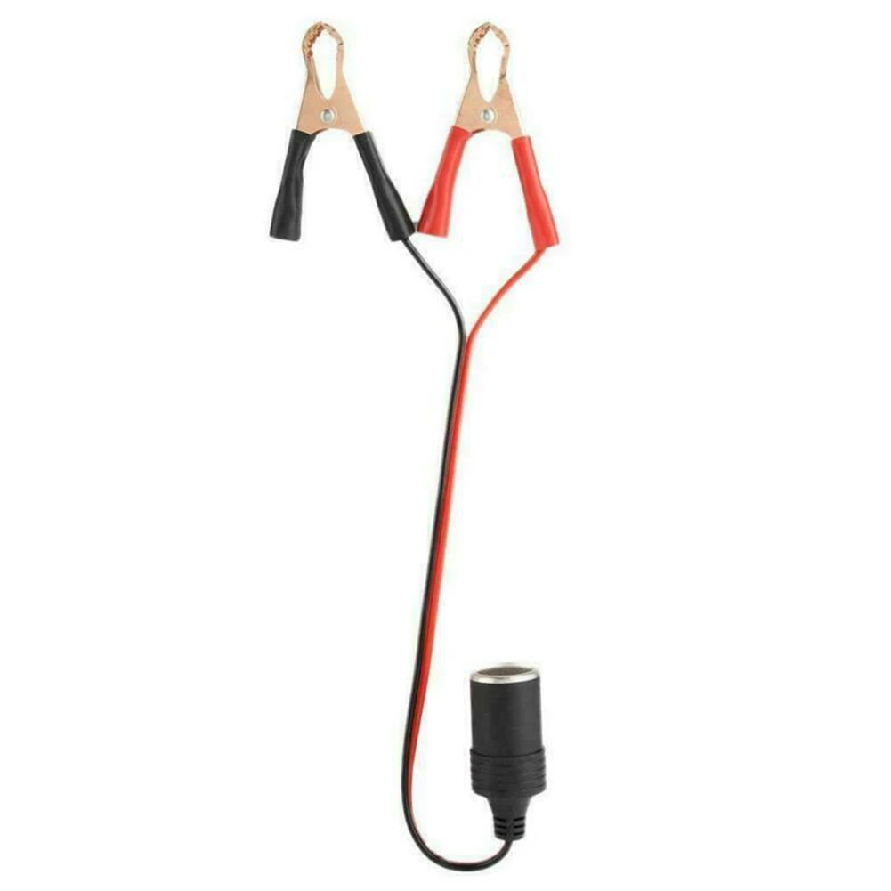 

Alligator Car Battery Cable Clamp Metal Plastic 35cm/13.78in Battery Car Cigaret Crocodile Clip Lighter Socket
