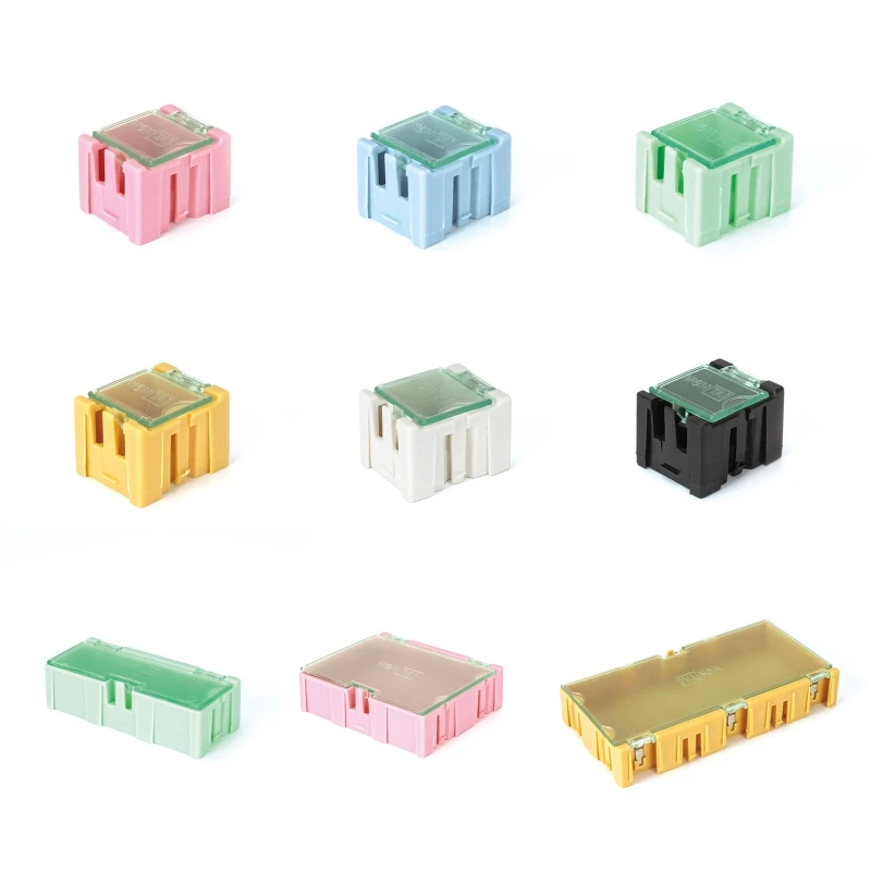2023 New Small Parts Organizer Case Durable Plastic Hardware Storage Box for Screws Nuts Bolts Nails Craft Beads Pocket Pill