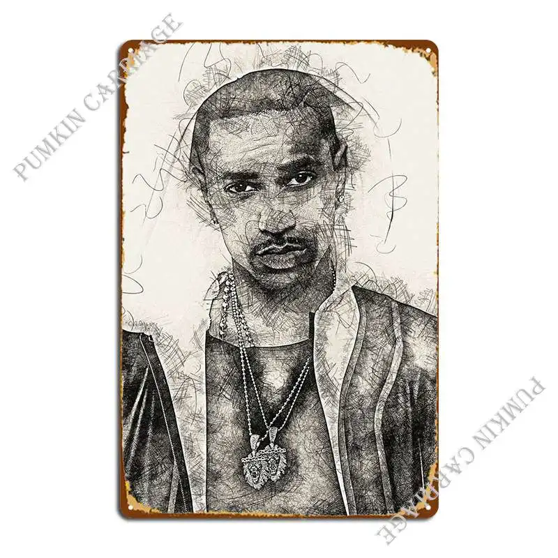 

Большой металлический плакат Sean, дизайн плаката, Настенный декор, настенная роспись, оловянный плакат