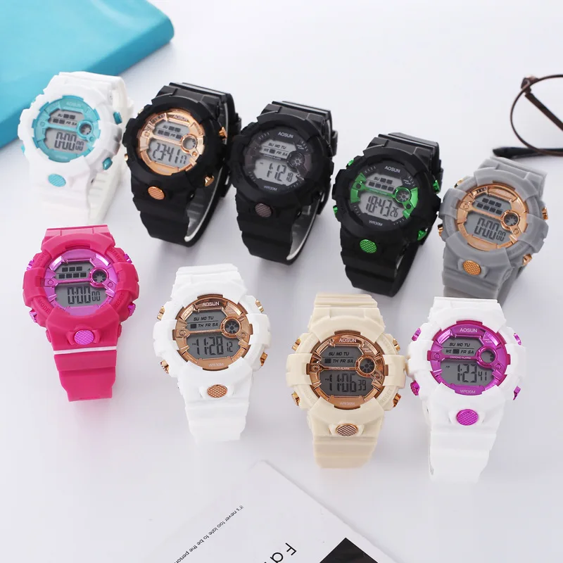 Leisure watch multifunctional waterproof luminous electronic watch