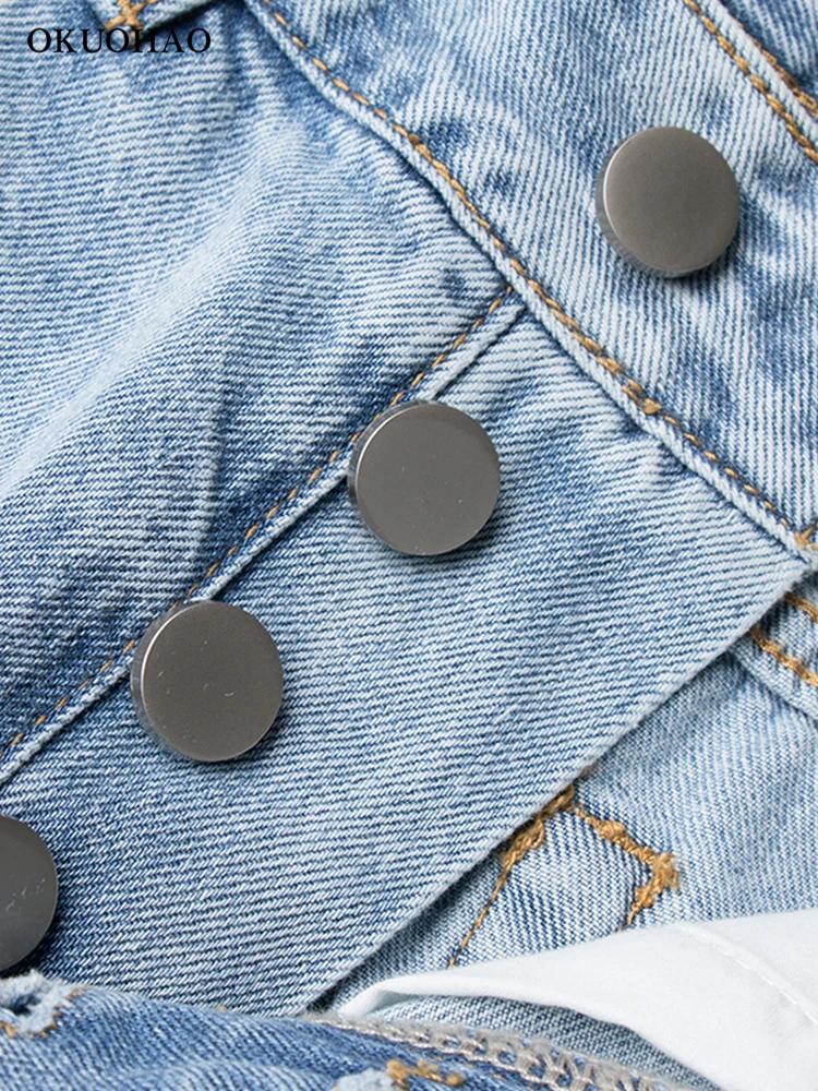 Модные Классические мешковатые джинсы Y2K женские свободные прямые брюки с