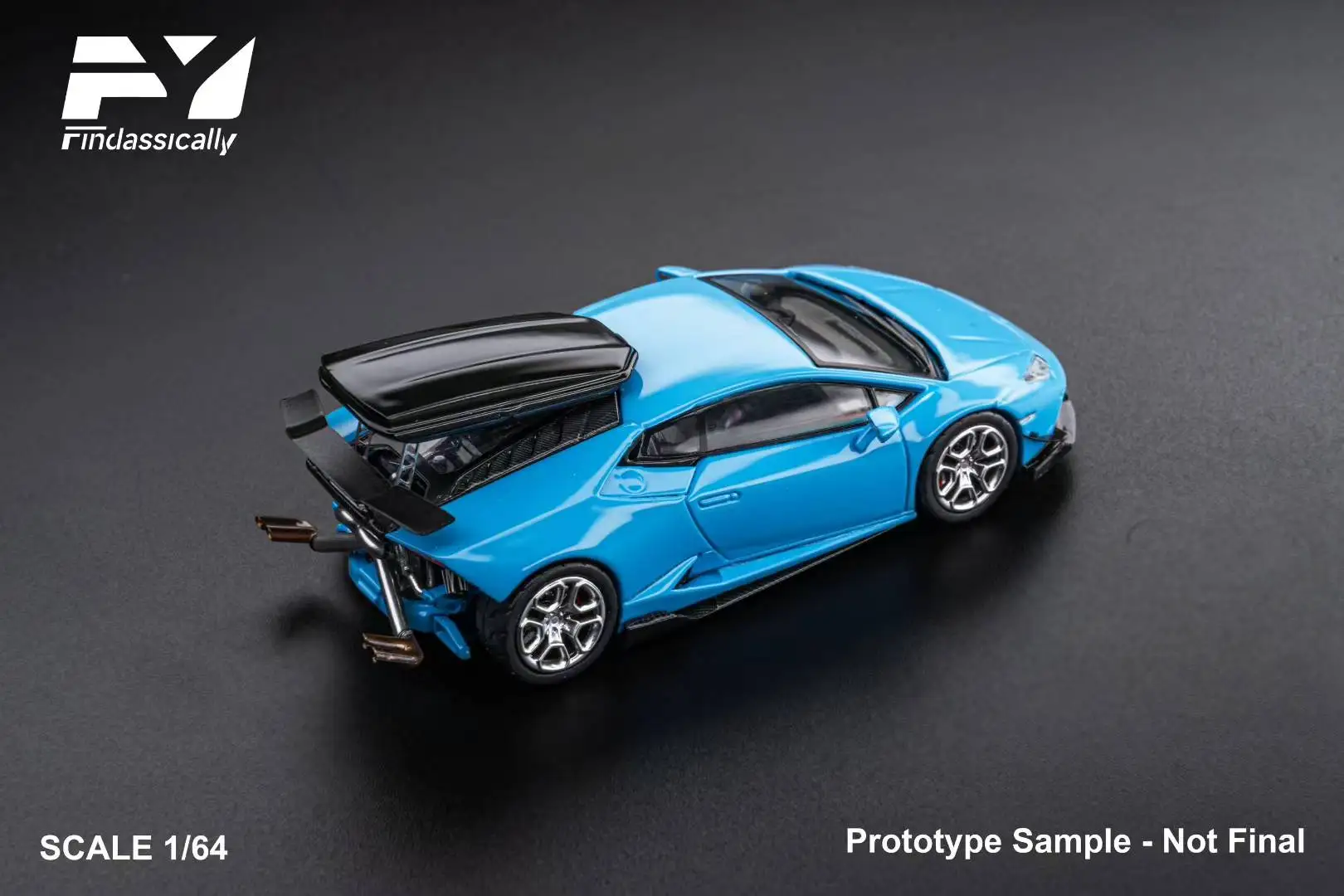 Фото Коллекционная модель автомобиля Findclassically 1:64 Huracan с функцией путешествия, литая под давлением №3