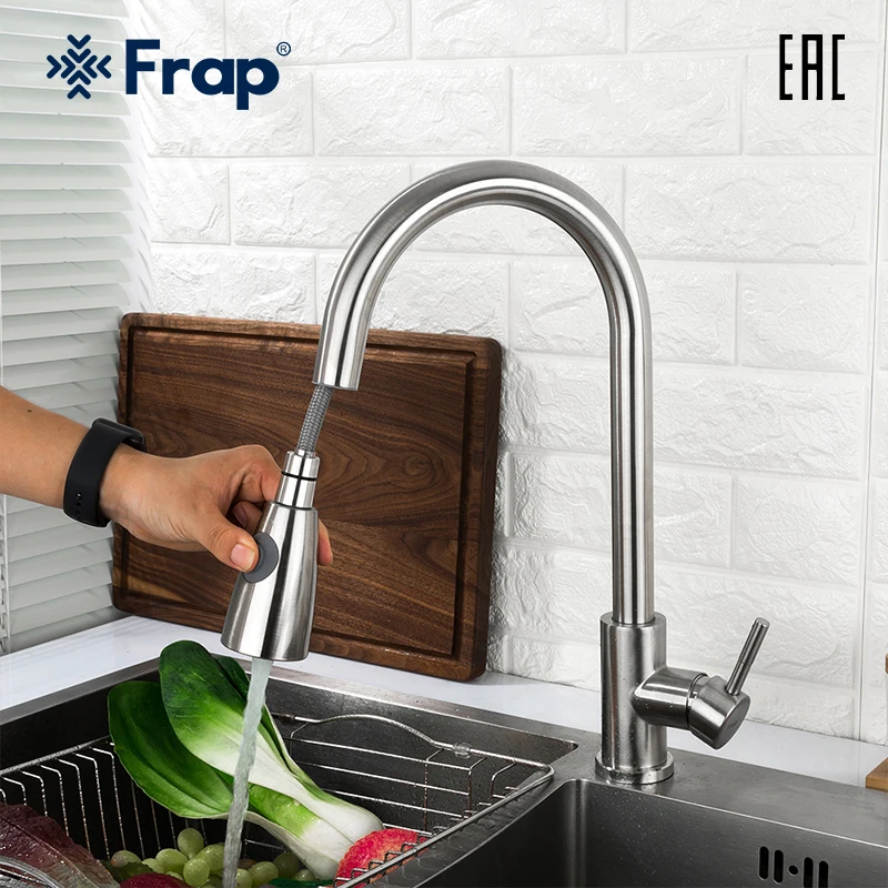FRAP Вытащить кухонный кран смеситель для кухни на кухню F60899 | Строительство и
