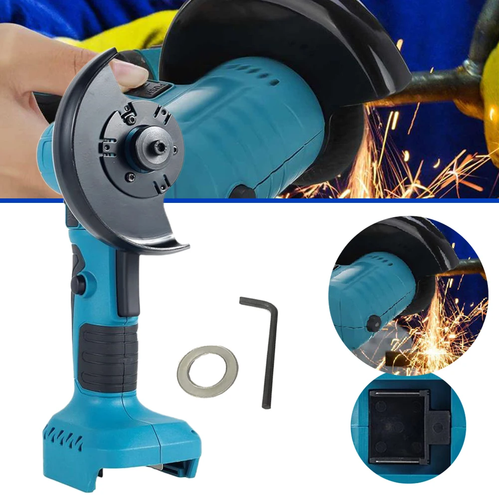 

21V Brushless Electric Angle Grinder Rechargeable Rotation Angle Grinder Polishing Woodworking Machine For Makita 18V Battery