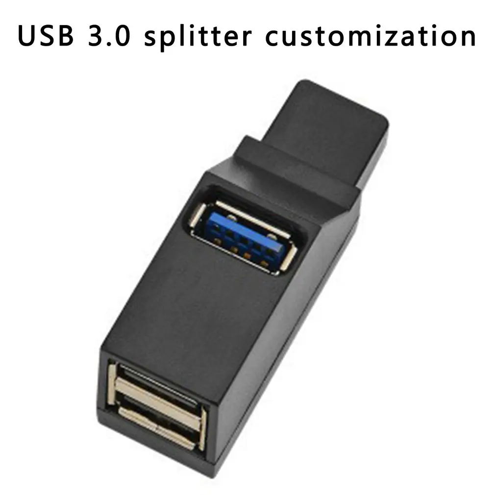 

USB 3.0 HUB Adapter Extender Mini Splitter Box 3 Ports for PC Laptop Mobile Phone High Speed U Disk Reader Portable ABS Plastic