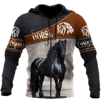 drop shipping autumn hoodies beautiful horse 3d printed mens sweatshirt unisex streetwear zipper pullover casual jacket 59