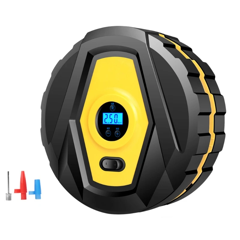 

Электрический автомобильный воздушный насос с цифровым манометром 12 В, цифровой воздушный насос для велосипеда