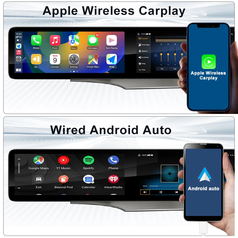 Фото Автомагнитола STWEI Android 13 для Mercedes Benz C/GLC/W205 2015-2021 NTG 5.0 5.5 6.0 с Carplay, двумя экранами 26 дюймов, воспроизведением мультимедиа №4