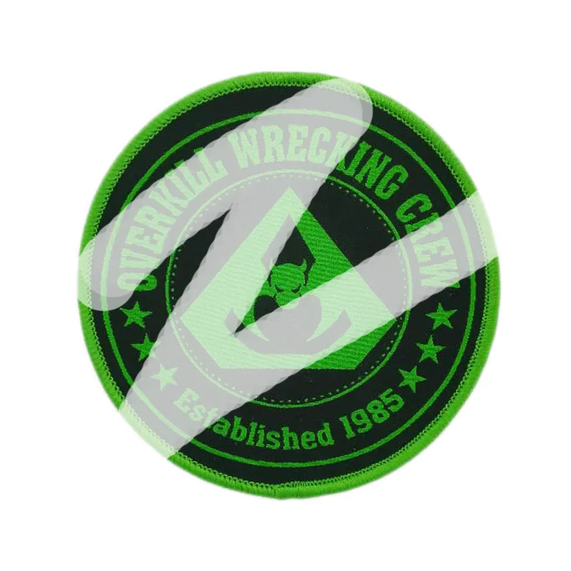 4 &quotэвакуация экипировки тканая лента патч тяжелый металл музыка рок панк