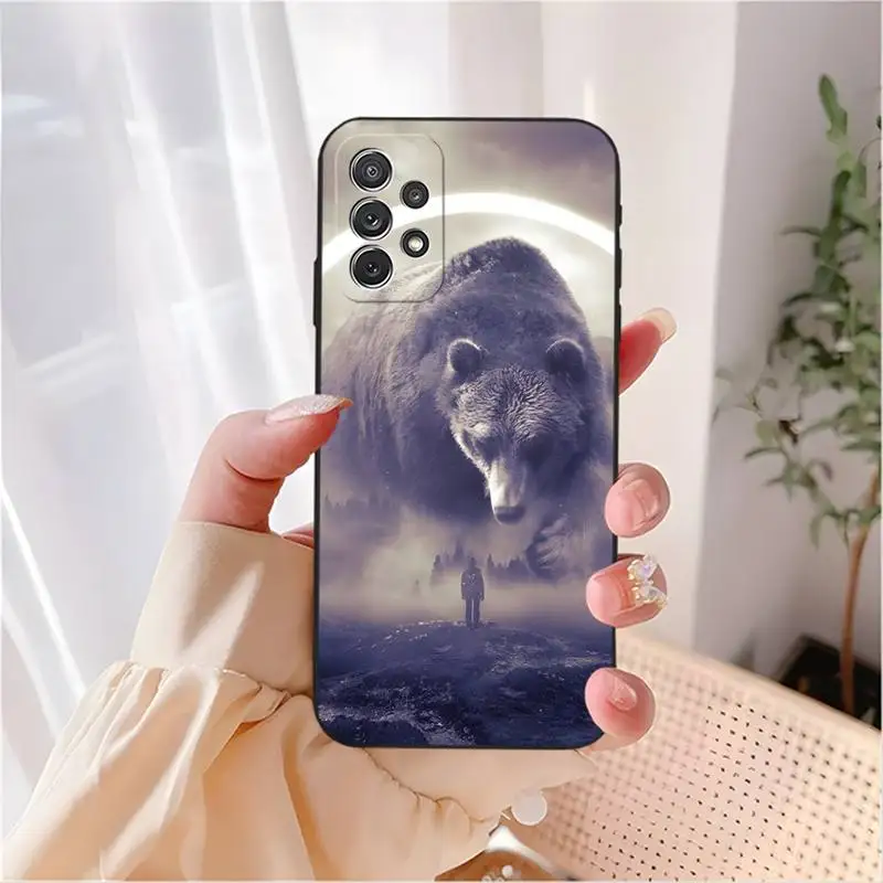 Чехол для телефона с милым мультяшным медведем Samsung M31S M30 M51 M10 M11 M20 M21 Prime S9 S8 S7 S6 Edge
