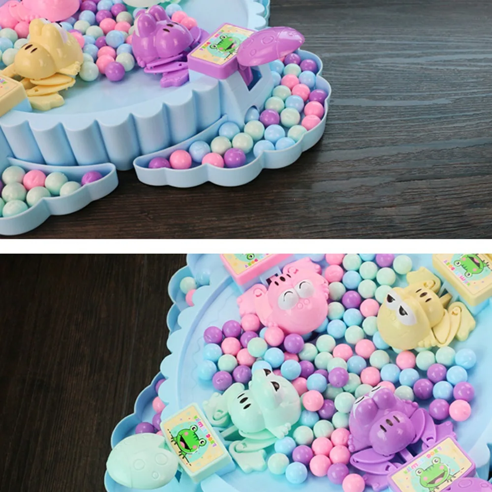 Веселая настольная игра Голодные лягушки едят раньше необычная игрушка с