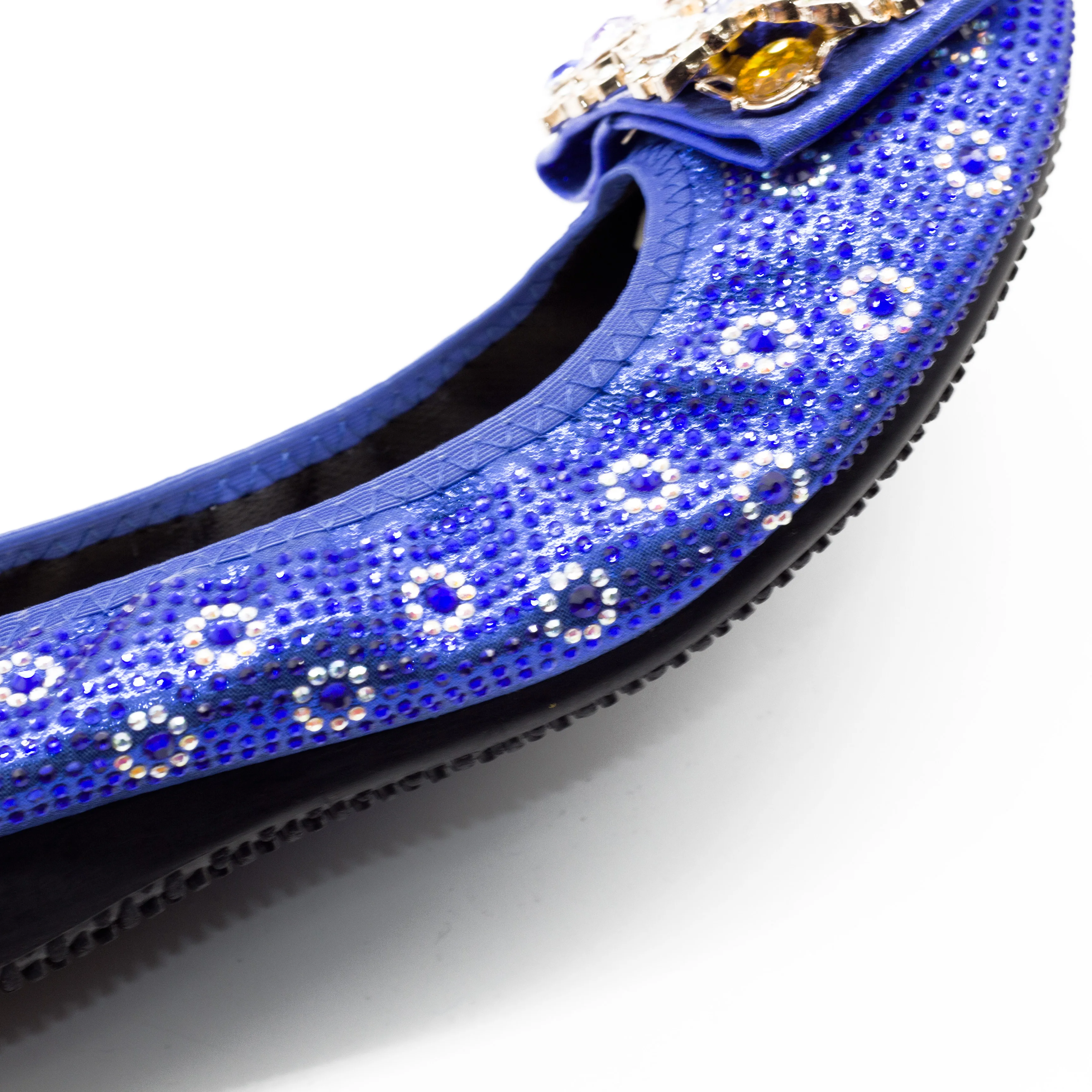 168-21 Royal Blue Plus Size 43 44 45 Women Flats Flexible Ballet Shoes 2022 New Designer Wedding Flats Nurse Flat Shoes Women