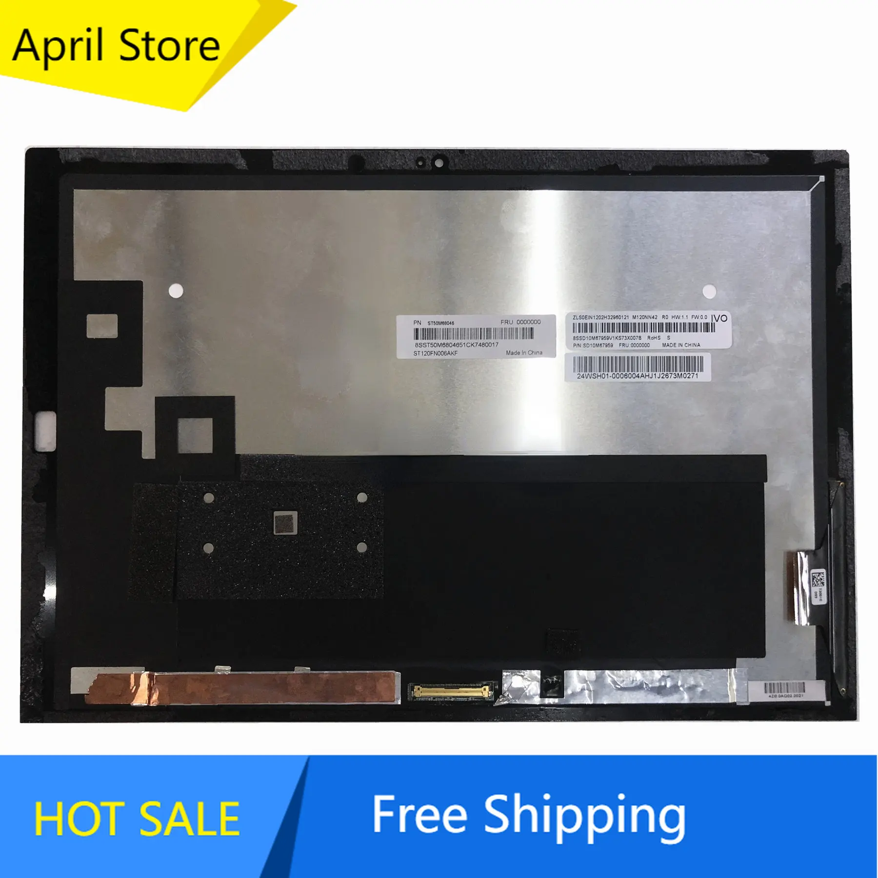 

M120NN42 R0 ЖК-экран панель с сенсорным экраном стекло дигитайзер в сборе 2160*1440 EDP 40 PIN IPS гибкий кабель 73001E095
