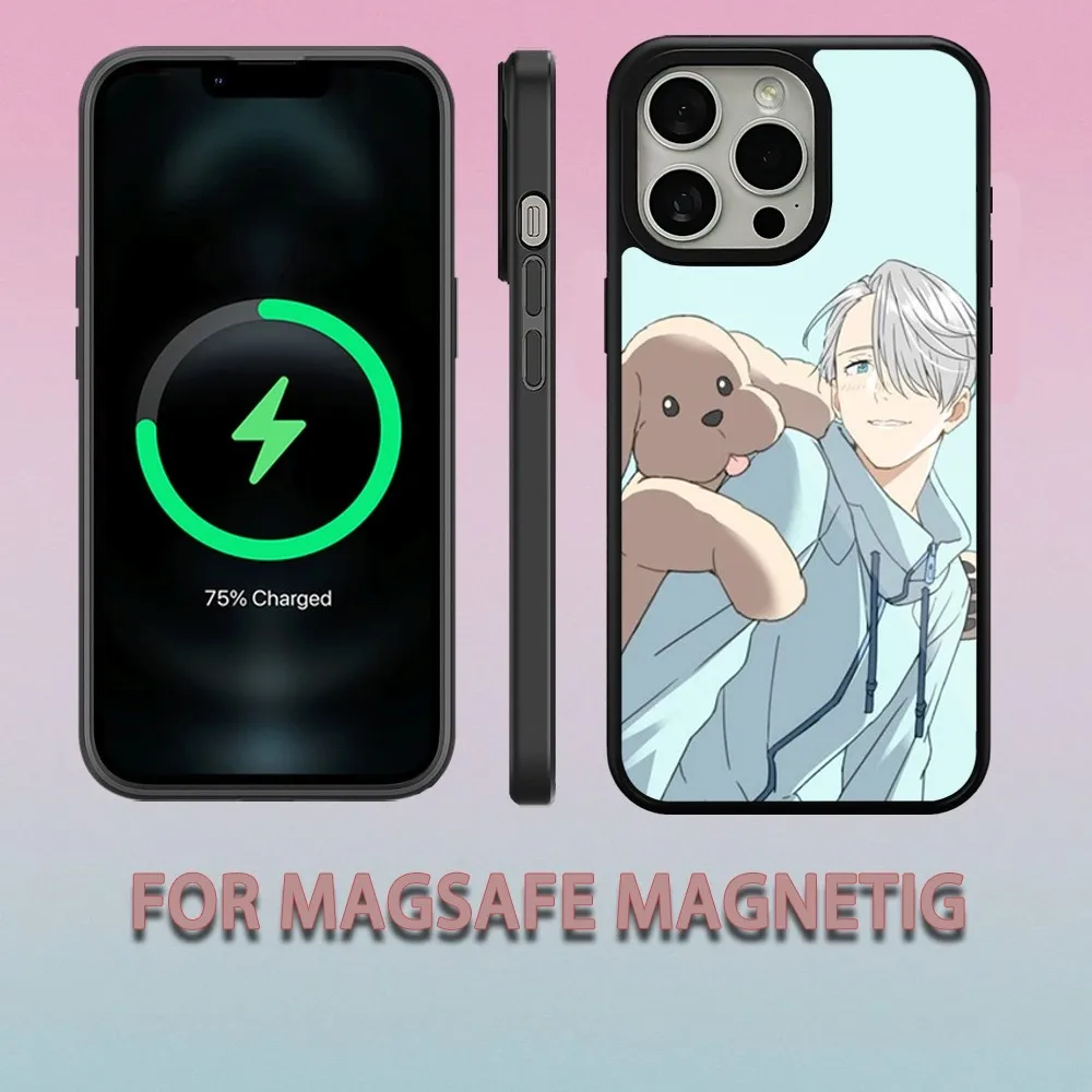 Yuri на lce чехол для телефона iPhone 15 14 13 12 11 Pro Max Plus Magsafe Магнитный беспроводной